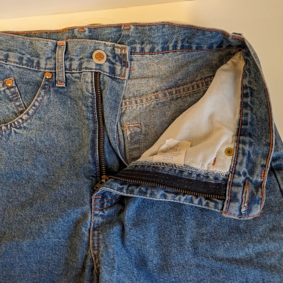 Vintage Hollywood Women's Size 27 100% Cotton Denim Jeans with Flower Pa… - Picture 9 of 15